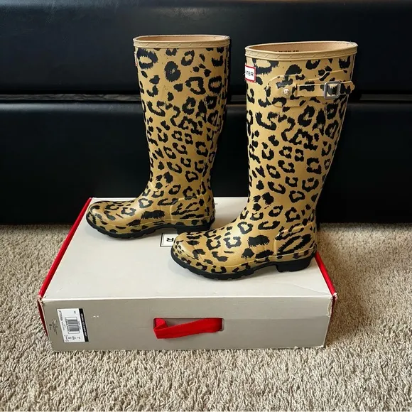 EUC HUNTER CHEETAH RAIN BOOTS 🐆