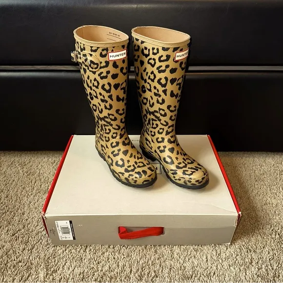EUC HUNTER CHEETAH RAIN BOOTS 🐆