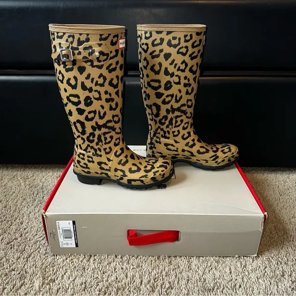 EUC HUNTER CHEETAH RAIN BOOTS 🐆