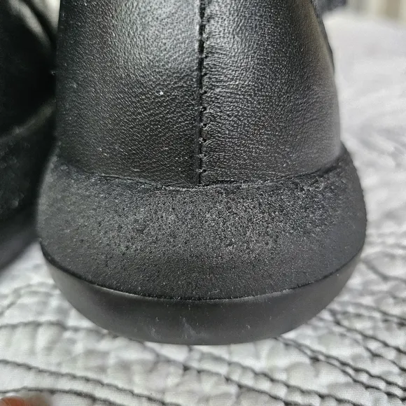 EUC Nike Roshe 2 Hi Flyknit Slouch Leather Boots W Sz 7 All Black Gray