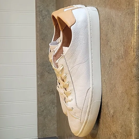 EUC Wms Soludos Ibiza White Leather Sneakers Size 11
