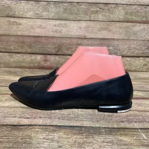 Everlane Black Leather Pointed Toe Loafers