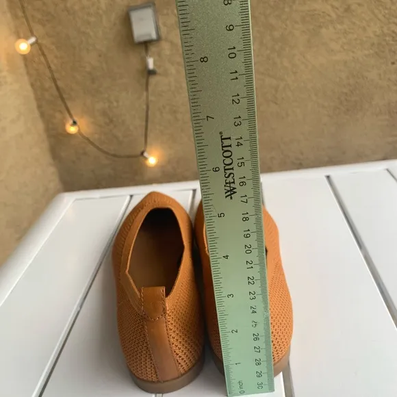 Everlane cognac pointy toe loafers flats size 6.5