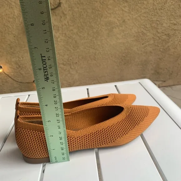 Everlane cognac pointy toe loafers flats size 6.5