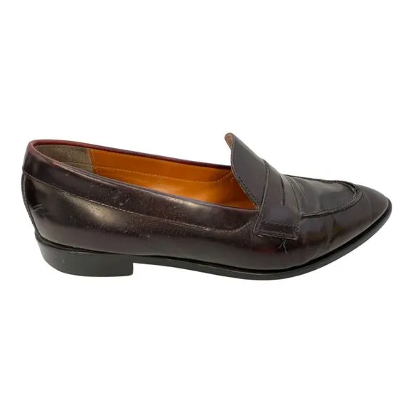 Everlane Shoes The Modern Penny Loafer Leather Slip On Oxblood Brown Size 10.5