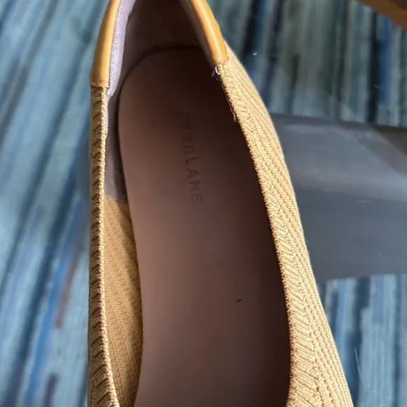 Everlane The Day Glove in ReKnit Red ballet flats slip on skimmers