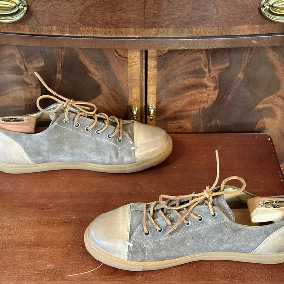 Faconnable Tailored Denim Cap Toe Sneakers