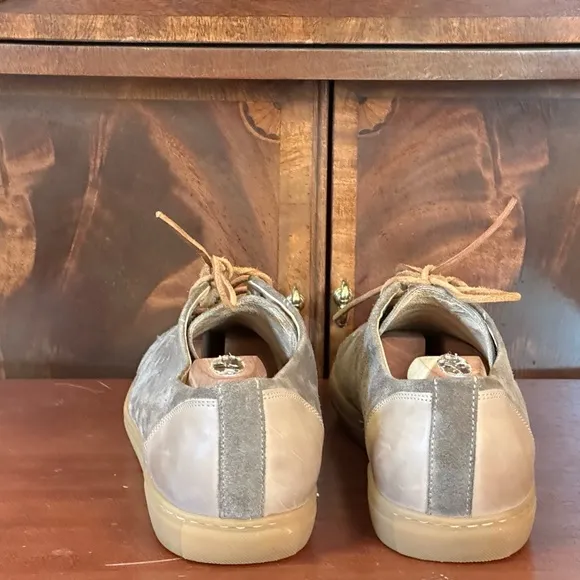Faconnable Tailored Denim Cap Toe Sneakers