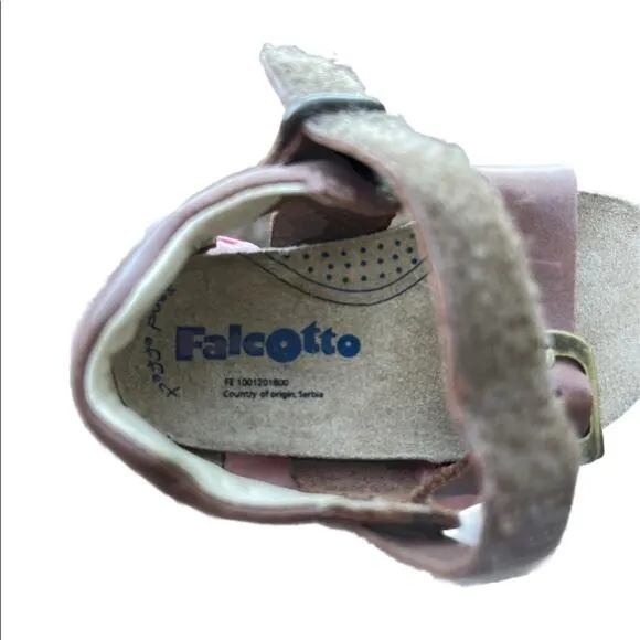 Falcotto brown leather strap sandals size 19 EU (Approx 2-3 US)