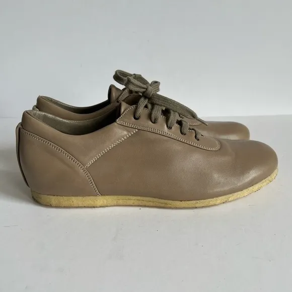 Fausto Santini tan Soft leather oxford sneakers Rubber sole size 41  (US 9)