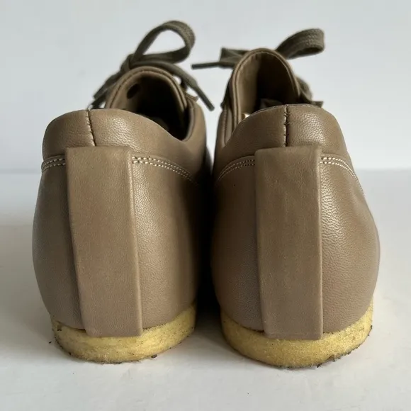 Fausto Santini tan Soft leather oxford sneakers Rubber sole size 41  (US 9)