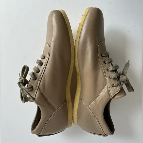 Fausto Santini tan Soft leather oxford sneakers Rubber sole size 41  (US 9)