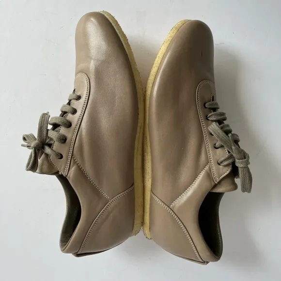 Fausto Santini tan Soft leather oxford sneakers Rubber sole size 41  (US 9)