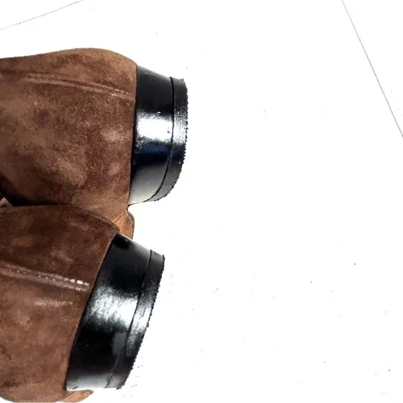 Ferragamo Loafer Ballet Flats 9 AAAA Brown Gray Black Suede Tassel Slip On Italy