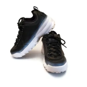 Fila Disrupter 2 Brights Chunky Sneaker Fade Black White Size 6.5