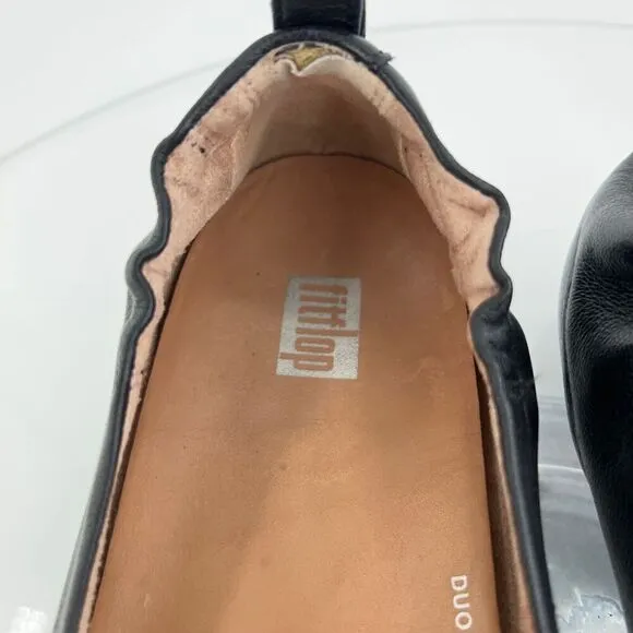 Fitflop Women's Allegro Slip On Shoe Size 7 Toning Loafer Ballet Flats Leather