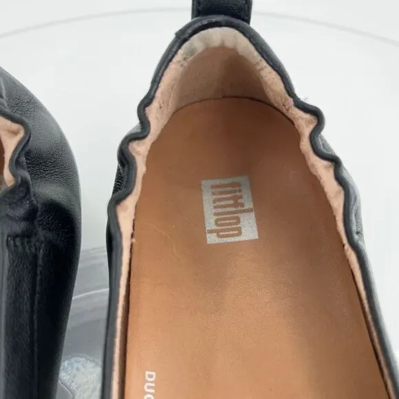 Fitflop Women's Allegro Slip On Shoe Size 7 Toning Loafer Ballet Flats Leather
