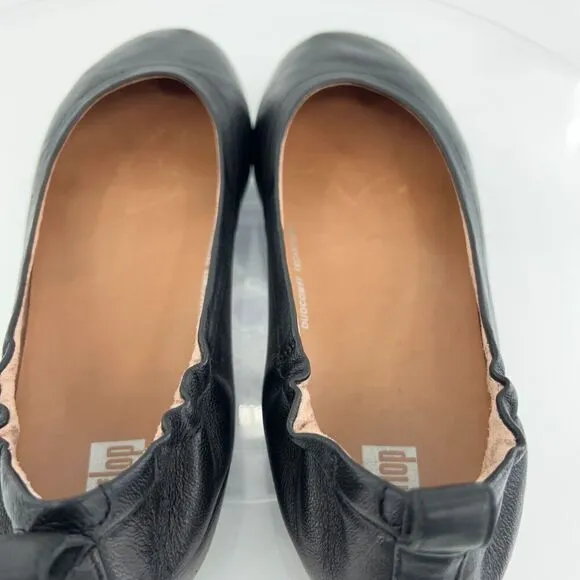 Fitflop Women's Allegro Slip On Shoe Size 7 Toning Loafer Ballet Flats Leather