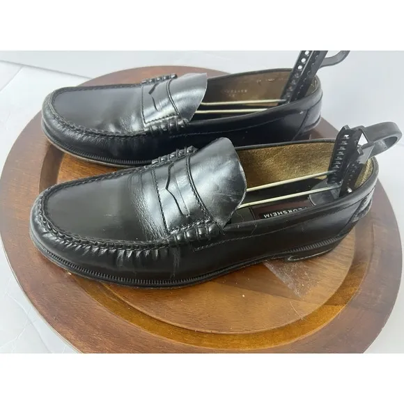 Florsheim Berkley Moc Toe Penny Loafer 17058-01 Black Leather Mens 10 D India