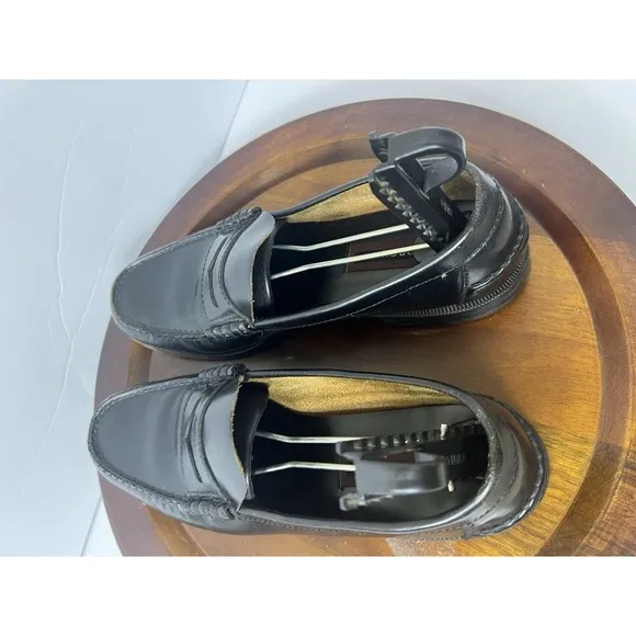 Florsheim Berkley Moc Toe Penny Loafer 17058-01 Black Leather Mens 10 D India