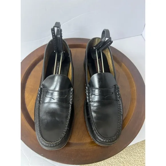 Florsheim Berkley Moc Toe Penny Loafer 17058-01 Black Leather Mens 10 D India