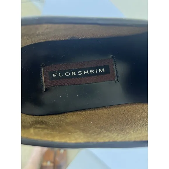 Florsheim Berkley Moc Toe Penny Loafer 17058-01 Black Leather Mens 10 D India
