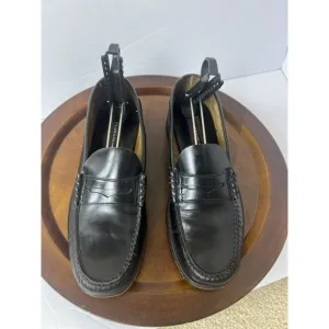 Florsheim Berkley Moc Toe Penny Loafer 17058-01 Black Leather Mens 10 D India