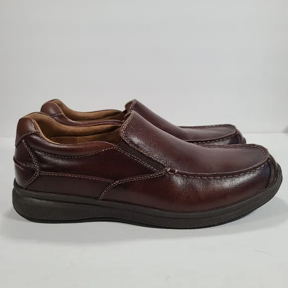 Florsheim Great Lakes Moc Toe Slip On Loafers Brown Leather Men's Size 11.5