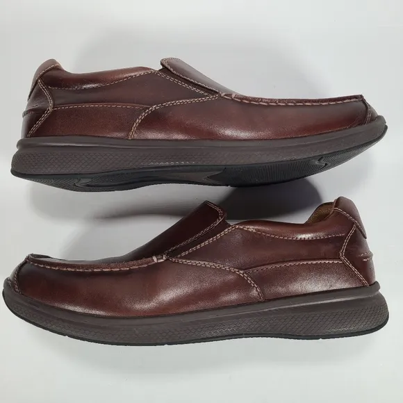 Florsheim Great Lakes Moc Toe Slip On Loafers Brown Leather Men's Size 11.5