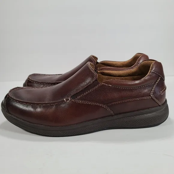 Florsheim Great Lakes Moc Toe Slip On Loafers Brown Leather Men's Size 11.5