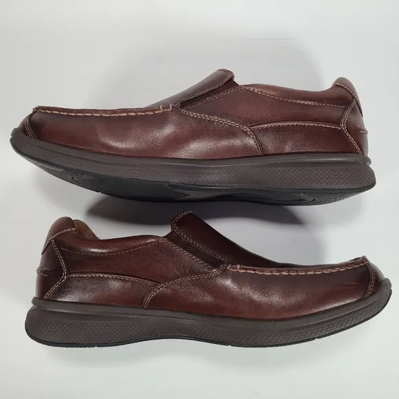 Florsheim Great Lakes Moc Toe Slip On Loafers Brown Leather Men's Size 11.5