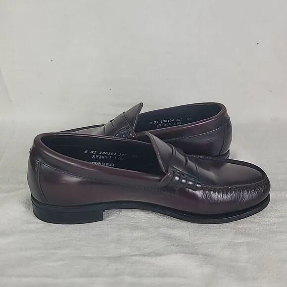 Florsheim Jefferson Penny Loafers Men's Size 8 3B Cordovan Leather #93053