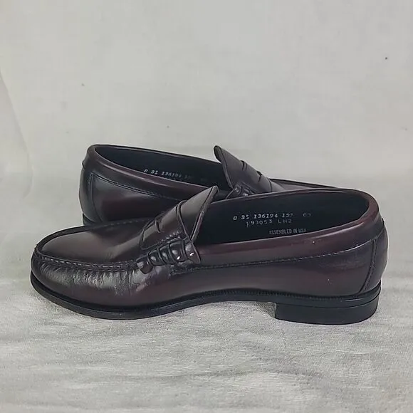 Florsheim Jefferson Penny Loafers Men's Size 8 3B Cordovan Leather #93053