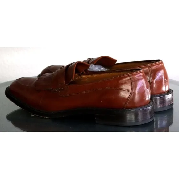 Florsheim Men's Kiltie Loafers Dress Shoes Size 9.5 D Leather Brown