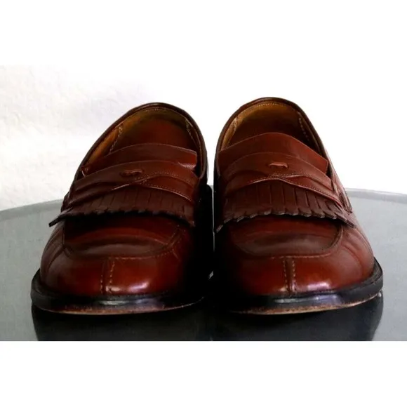 Florsheim Men's Kiltie Loafers Dress Shoes Size 9.5 D Leather Brown