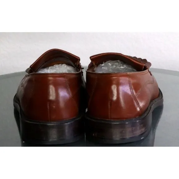 Florsheim Men's Kiltie Loafers Dress Shoes Size 9.5 D Leather Brown
