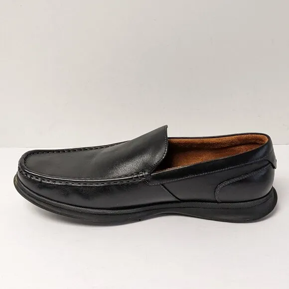 Florsheim Montigo Venetian Loafers, Black Leather, Men's 11 M