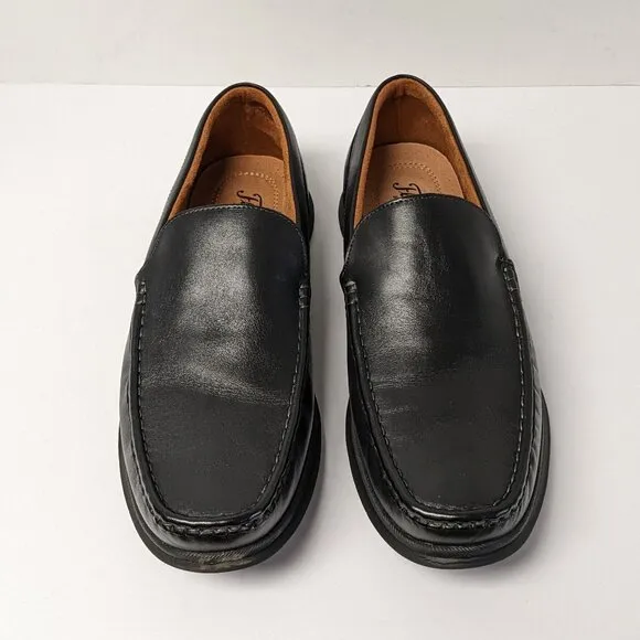 Florsheim Montigo Venetian Loafers, Black Leather, Men's 11 M