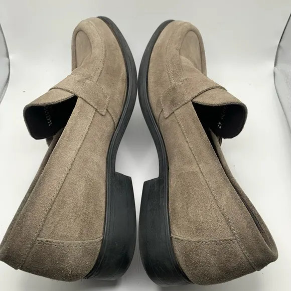 Fly London Mens Gray Suede Slip‎ On Loafers EU 42 US 9 Shoes