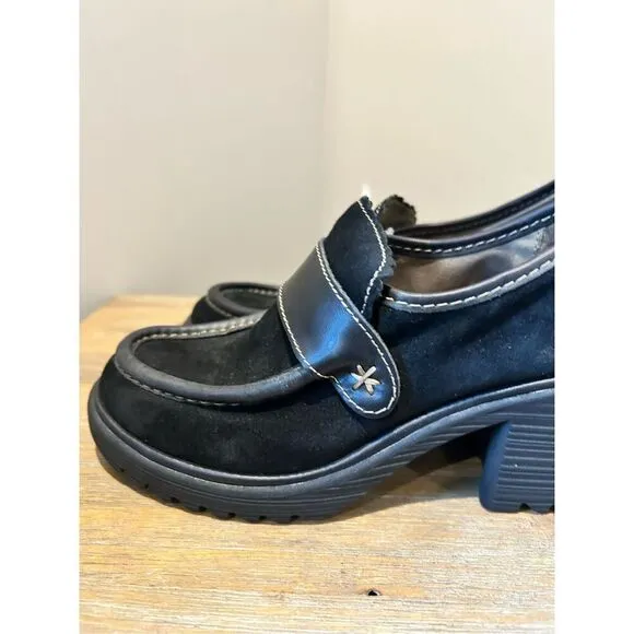 Fly London Wend Pump Suede Loafers