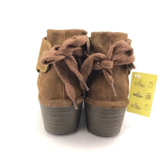 Fly London Yebi Leather Wedge Booties EUR 39
