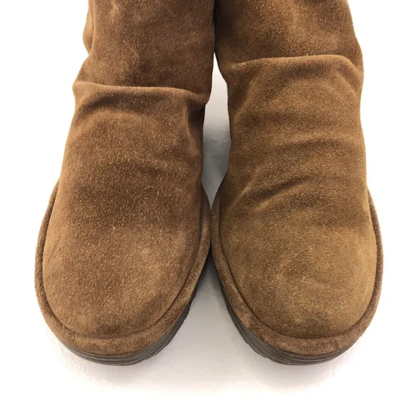 Fly London Yebi Leather Wedge Booties EUR 39