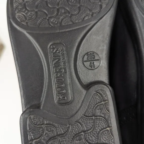 Footprints by Birkenstock Black Leather Round Toe Loafers Size 41