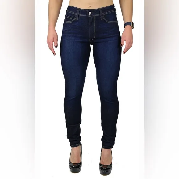 Fran Denim Nicole High Rise Skinny Dark Wash Size 27 NWT