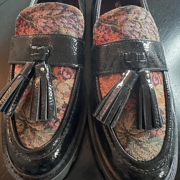 Franco Sarto Balinna Platform Tassel Loafer Lug Heel New w/Box sz 8