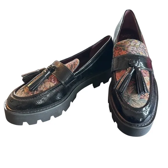 Franco Sarto Balinna Platform Tassel Loafer Lug Heel New w/Box sz 8