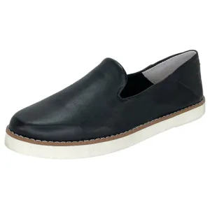 Franco Sarto Iconic Black Leather Womens Loafers Size 5M