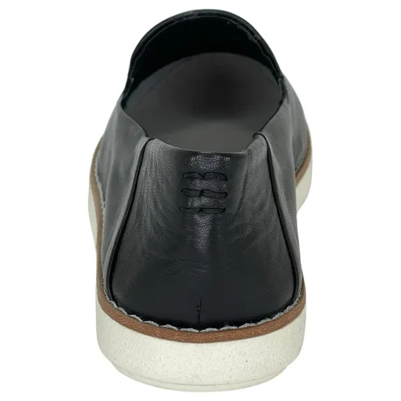 Franco Sarto Iconic Black Leather Womens Loafers Size 5M