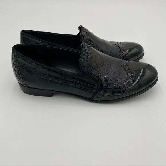 Franco Sarto Leather Slip On Oxford Flats Shoes Classic Business Loafers Size 6