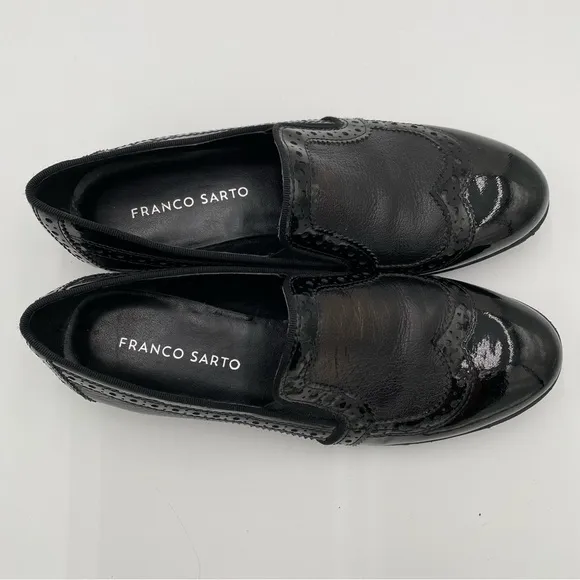 Franco Sarto Leather Slip On Oxford Flats Shoes Classic Business Loafers Size 6